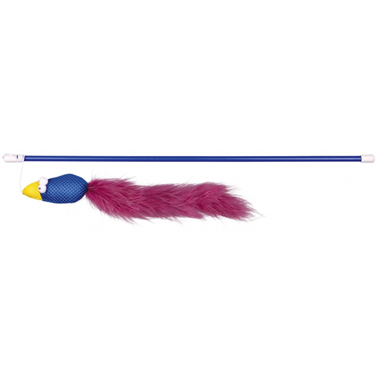 Trixie Spielangel mit Vogel und Federn 50 cm