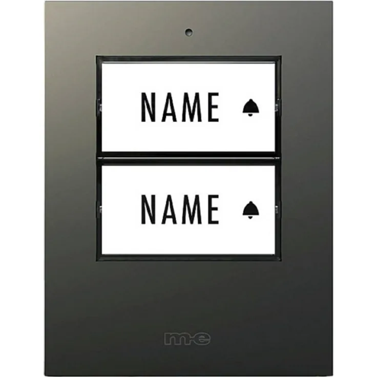 M-e modern-electronics 41305 Funkklingel Sender beleuchtet, mit Namensschild