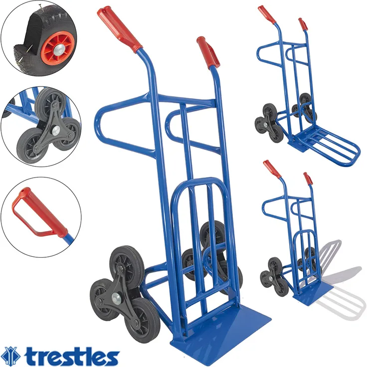 TRESTLES S20 blau Profi Treppensteiger Transportkarre Sackkarre Treppensackkarre