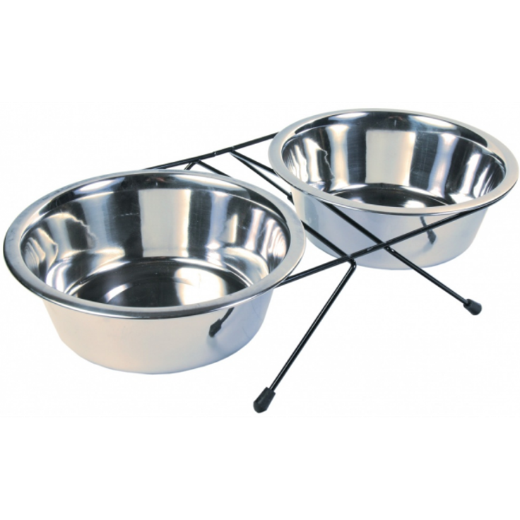 Trixie Napf-Set Eat on Feet 2 × 1,8 l/ø 20 cm – Bild 1