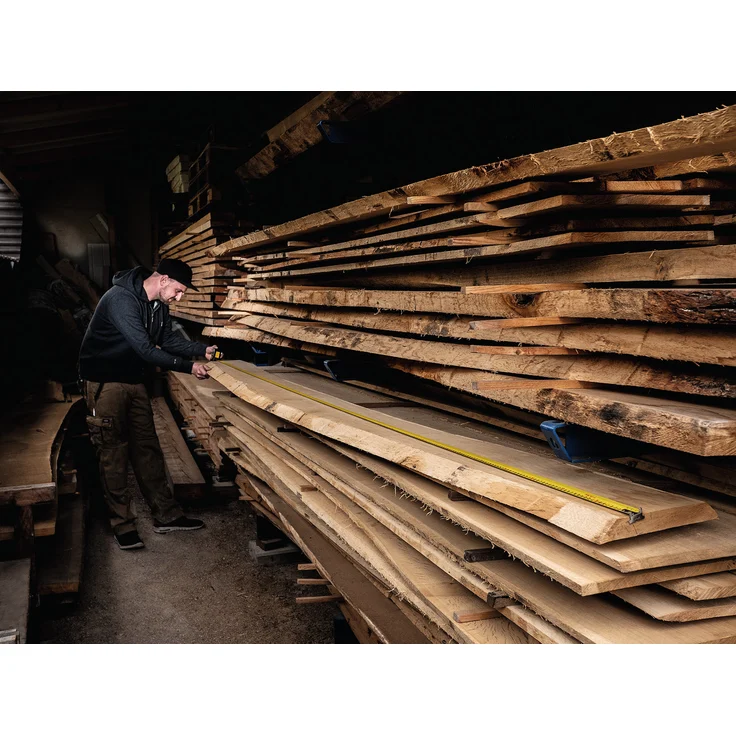 STABILA Taschenbandmaß BM 300, 5 m, Maßband mit doppelseitiger metrischer Skala, bruchsicheres PC/ABS-Gehäuse, SPIKES-Haken, Stahlband mit NYLON-WRAP-Ummantelung, Gürtel-Clip, MID-Genauigkeit – Bild 11