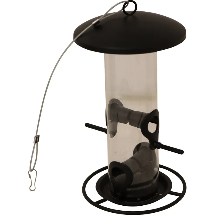 SIENA GARDEN Futtersäule Matt Black für Mischfutter, 26 cm