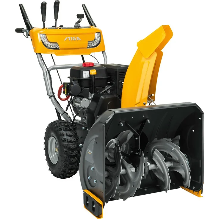 Stiga ST 5262 P Benzin-Schneefräse 1 - 12 m Wurfausführung Seilzugstart 252-cm³-Motor Räumbreite 62 cm Friktionsscheibe – 8 Gänge (6 Vorwärts-/2 Rückwärtsgänge) – Bild 1
