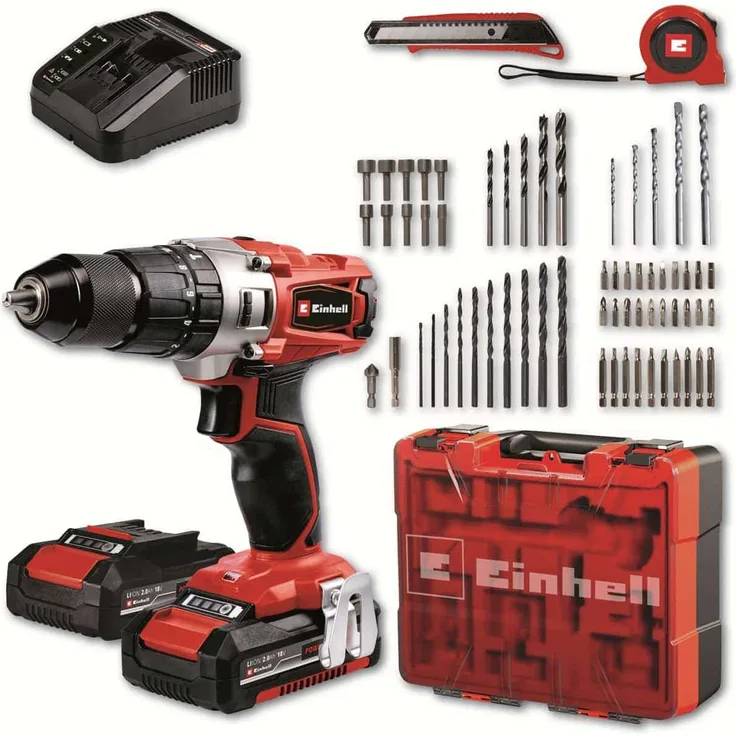 Einhell Akku-Schlagbohrschrauber TE-CD 18-2 Li-i (2x2,0 Ah)