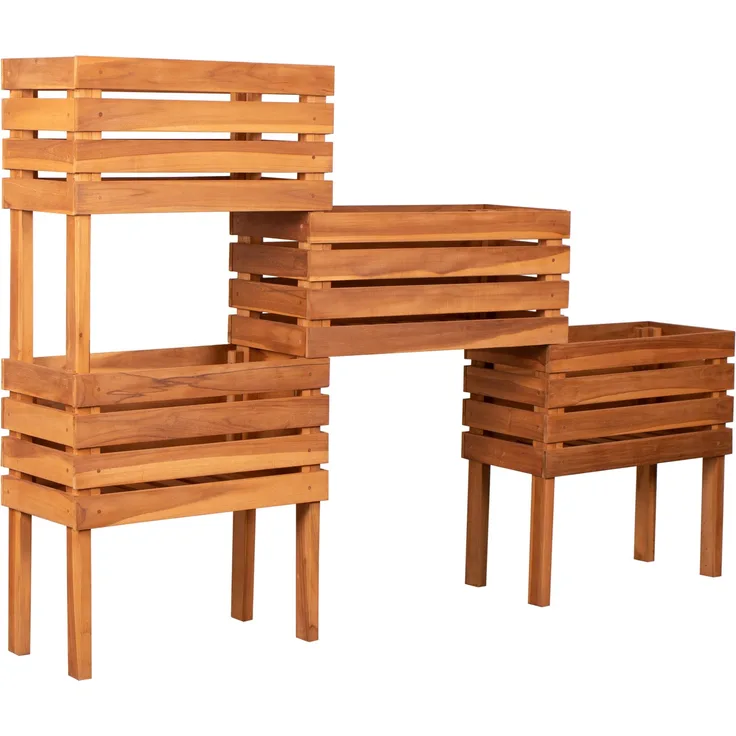 Teakholz - bene living - Hochbeet Dundee