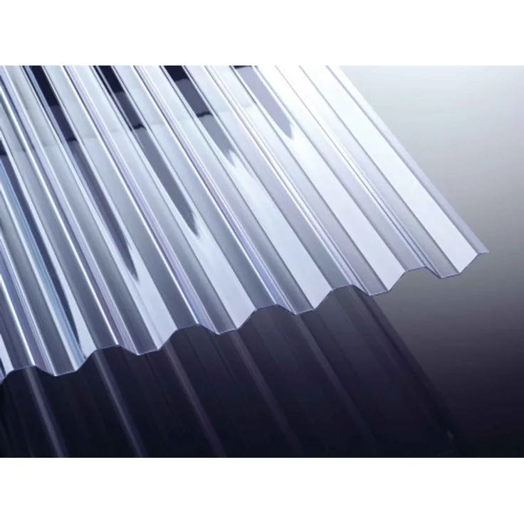 PVC Spundwand 1,2 mm glasklar 70-18 Wellplatten NOVAKLAR : 4000mm