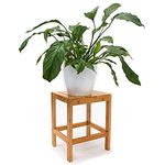 Relaxdays - Bambushocker H x B x T: 40 x 28 x 32 cm Badhocker aus hochwertigem Holz als universelles und dekoratives Accessoire als praktischer