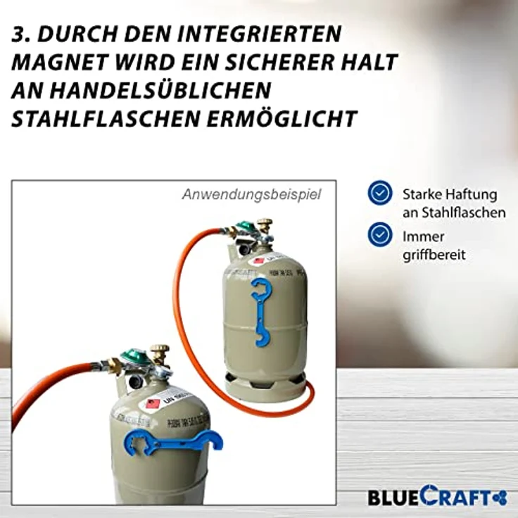 5 kg Propangas-Flasche Gasflasche Neu,   ungefüllt für Camping, Gasgrill, Gaskocher – Bild 7
