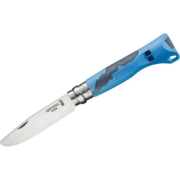 Opinel Outdoor Junior No. 07 Taschenmesser mit Pfeife blau – Bild 1