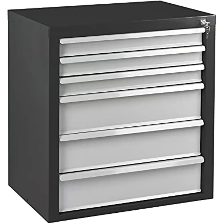 Adb Betriebseinrichtungen Gmbh - ADB Schubladenschrank 6 SL MAMMUT 70x43,5x75 cm RAL7016-7035