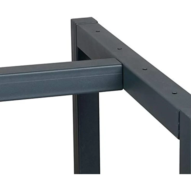 Werkbank Gestell 125x57x81 cm aus Stahl Werkbankgestell Anthrazit Rot Tischgestell Werkstatt – Bild 5