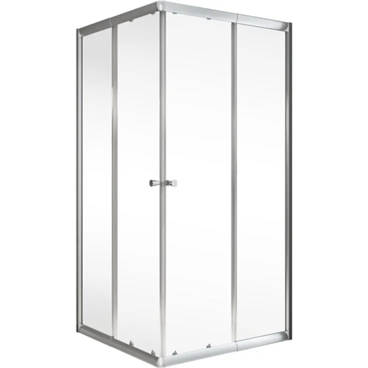 SCHULTE HOME Sunny Eckeinstieg 4tlg, silber 1800x750-900 Klar hell - Preisvergleich