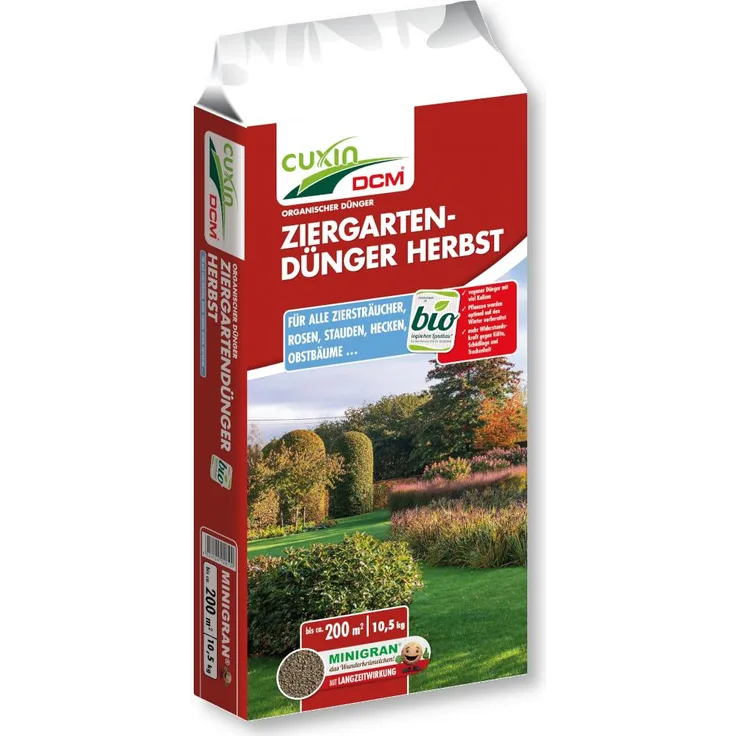 Cuxin DCM Ziergartendünger Herbst, 10,5 kg