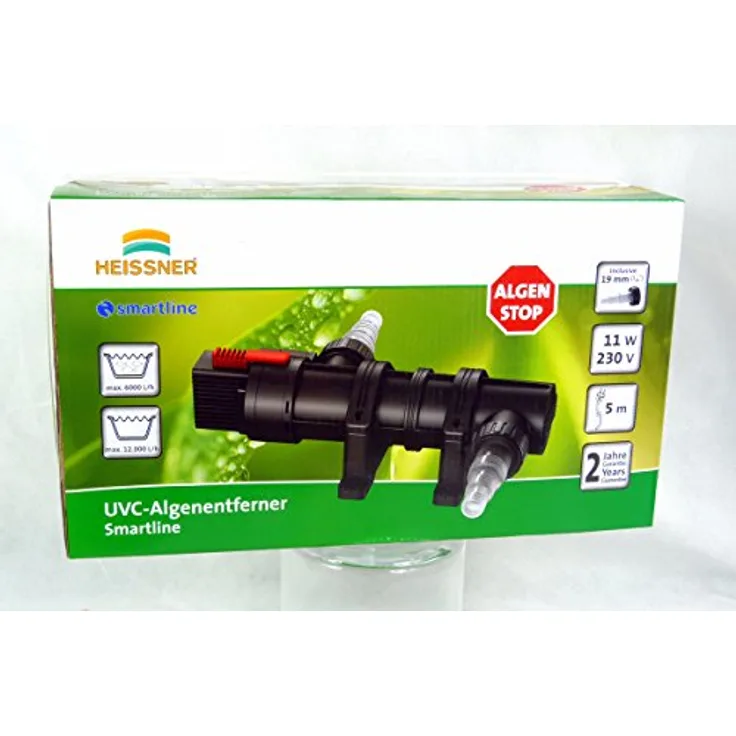 Teichklärer-UVC SMARTLINE 11 Watt, bis 12.000 l, Verbrauch 15 Watt - Preisvergleich