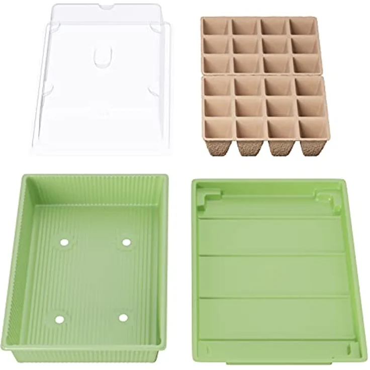 2 x WELLGRO Mini Gewächshaus für 48 Pflanzen - ca. 27 x 19 x 10 cm je Zimmergewächshaus – Bild 3