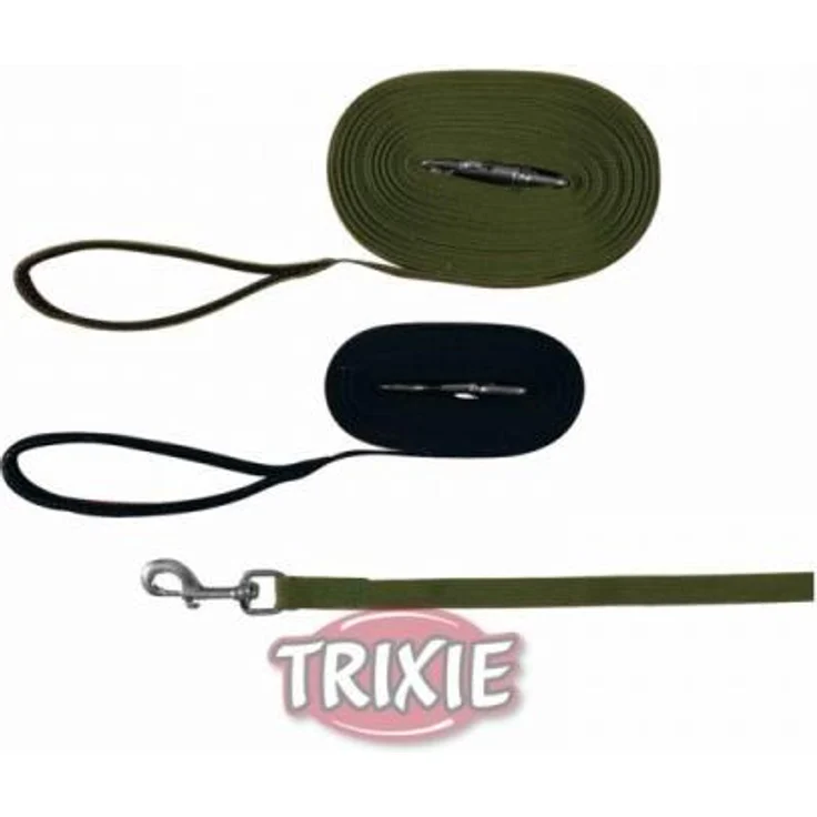 Trixie Schleppleine Gurtband schwarz 15 m/20 mm – Bild 1
