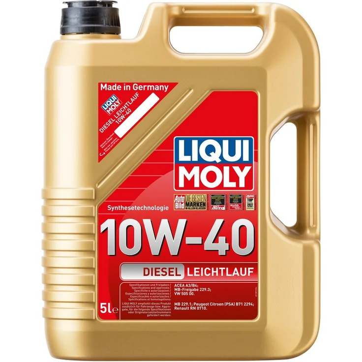 LIQUI MOLY Motoröl Diesel Leichtlauf 10W-40 1387 Motorenöl Motor Öl 5 Liter – Bild 1