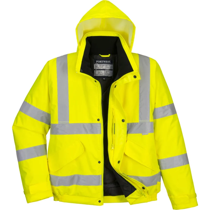 Portwest Warnschutz Pilotenjacke mit -40°C Kälteschutz Gelb 5XL – Bild 2