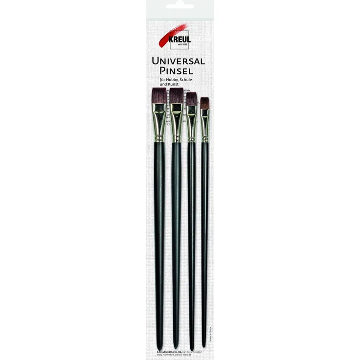 Kreul Universalpinsel Synthetics flach 4er Set