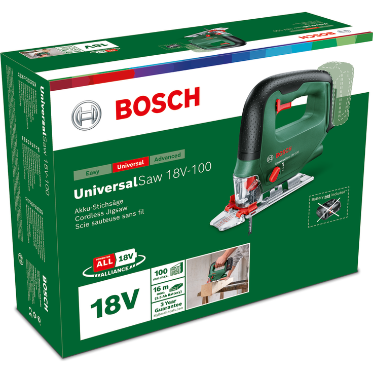 Bosch UniversalSaw 18V-100 Akku-Pendelhubstichsäge, ohne Akku, ohne Ladegerät – Bild 10