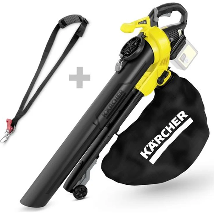 Kärcher Akku-Laubbläser und -sauger BLV 36-240 Battery (Leistung je Akkuladung: 550 qm, Geschwindigkeitsregulierung, Fanksackvolumen: 45 l, Luftgeschwindigkeit: 240 km-h, 4,2 kg Gewicht) – Bild 3
