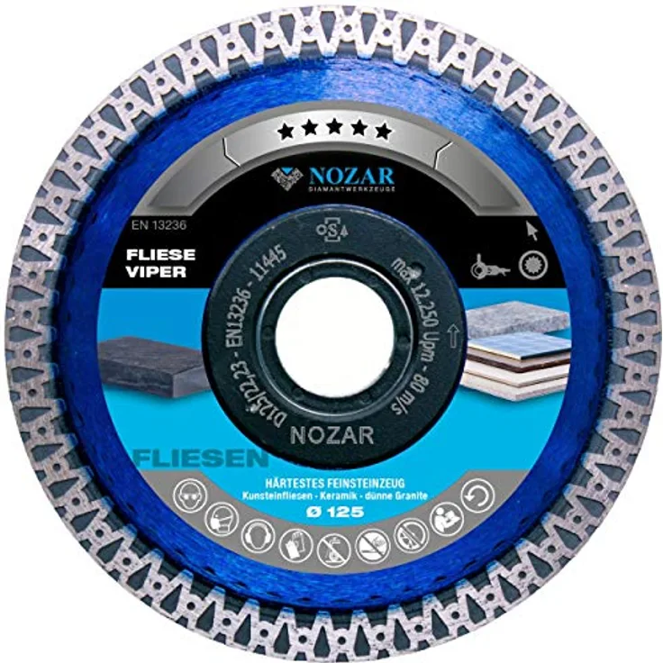 Nozar Dia-Trennscheibe 125x22,23 mm Fliese Viper