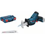 Bosch Professional Professional 12V System Akku-Säbelsäge GSA 12V-14 (Schnitttiefe Holz-Metallprofile: 65-50 mm, 2 Sägeblätter, ohne Akkus und Ladegerät, in L-Boxx)