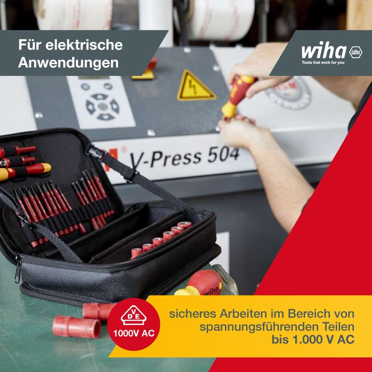 Wiha Elektriker Werkzeug Set slimVario® electric (43465) 32-tlg. I Bits + Steckschlüsselsätze + Schraubendrehergriffe I gemischt in Werkzeugtasche – Bild 5