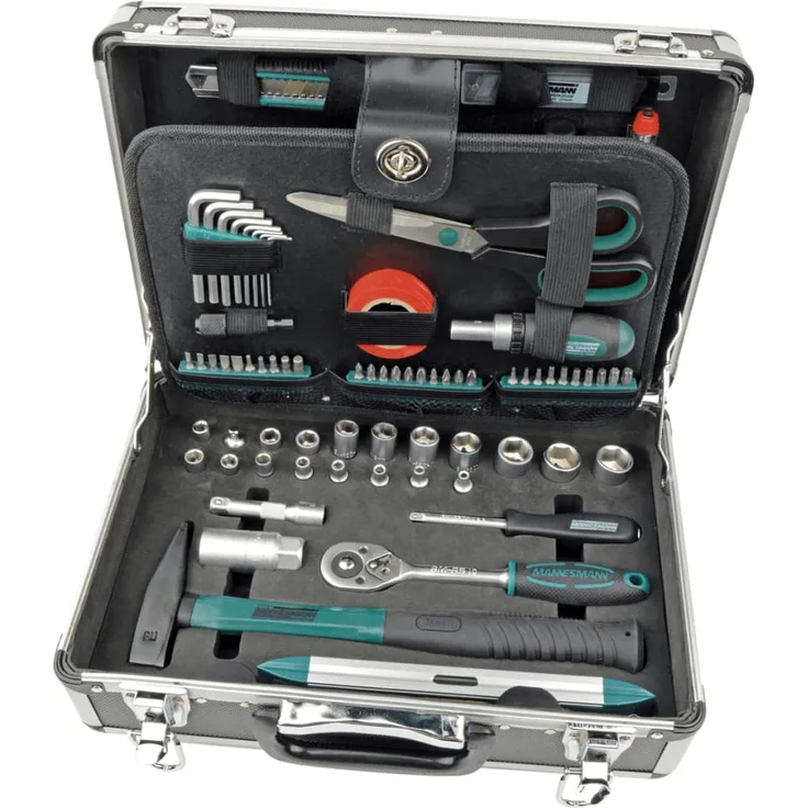 Brüder Mannesmann Werkzeug Mannesmann 90-teiliger Werkzeug-Koffer, M29067