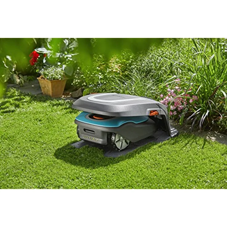 GARDENA Garage für Mähroboter: Garage passend für GARDENA Sileno, Sileno+, smart Sileno, smart Sileno+, dient als Sonnenschutz und Regenschutz für Rasenroboter und Ladestation (4011-20) – Bild 2