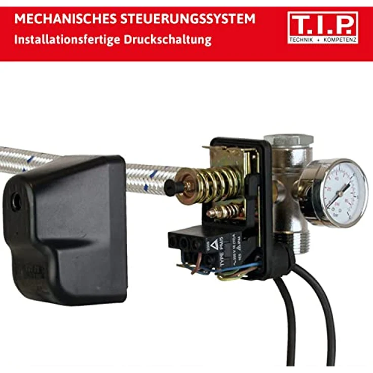 T.I.P. 31140 HWW 4500 INOX Hauswasserwerk Hauswasserpumpe 4.350 l/h Ansaughöhe 9 m Förderhöhe 50 m Förderdruck 5 bar 24 l Druckkessel – Bild 4