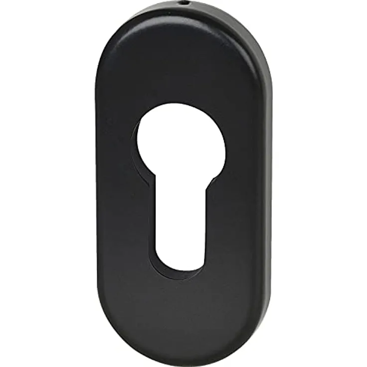 FSB Zylinderrosette oval | Aluminium schwarz matt