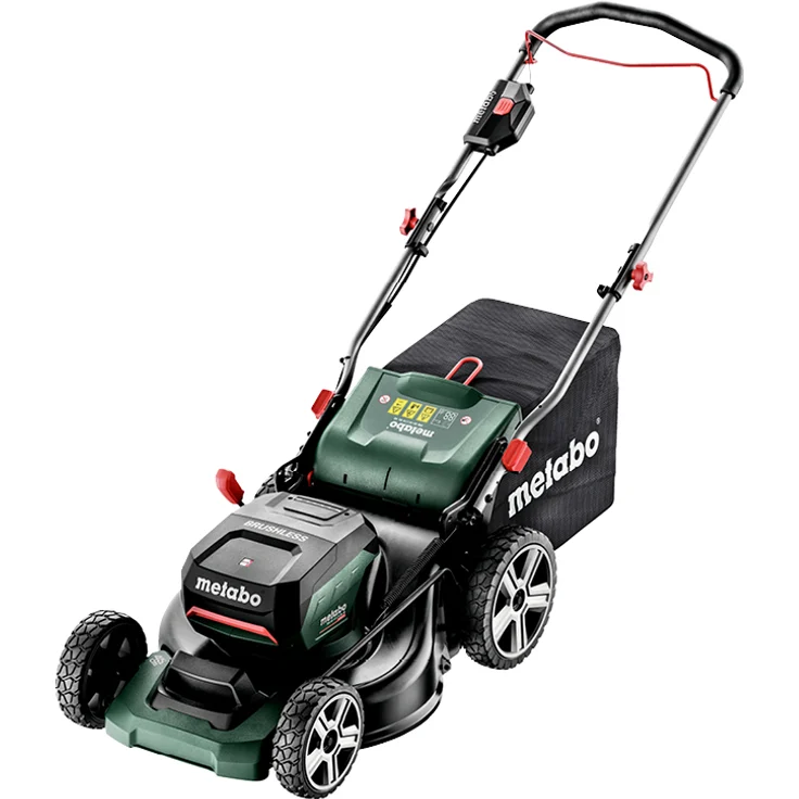 Metabo Akku Rasenmäher RM 36-18 LTX BL 46 (2x 18 Volt Li-Ion für große Flächen bis 800 m², Mulchfunktion, Schnittbreite: 46 cm, bürstenloser Motor) ohne Akku und Ladegerät, im Karton – Bild 3