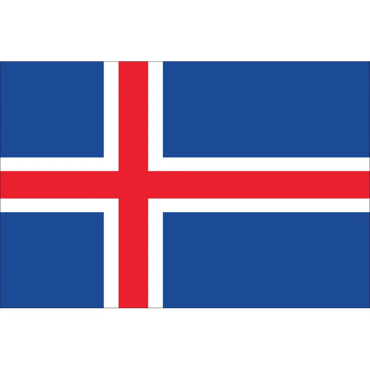 Flagge Island 110 g/m² ca. 40 x 60 cm