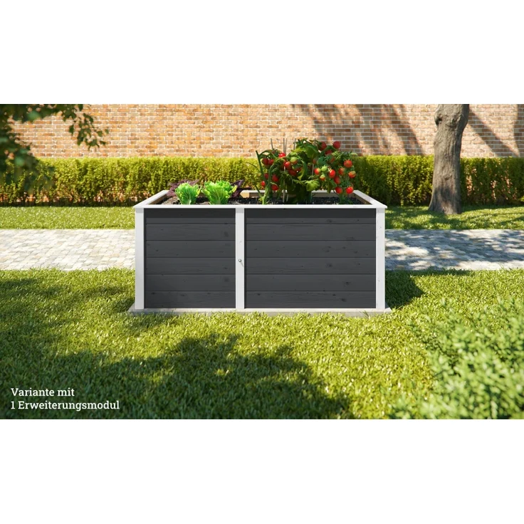 Ergänzungssatz Hochbeet Modular 21 mm anthrazit, 67 cm – Bild 3