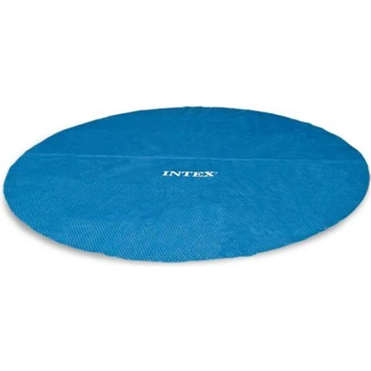 Intex Solarabdeckplane für Easy und Frame Pool 366 cm Stärke 120 Mikron, Fertigungsmaß: Circa 348 cm, 28012, Blau