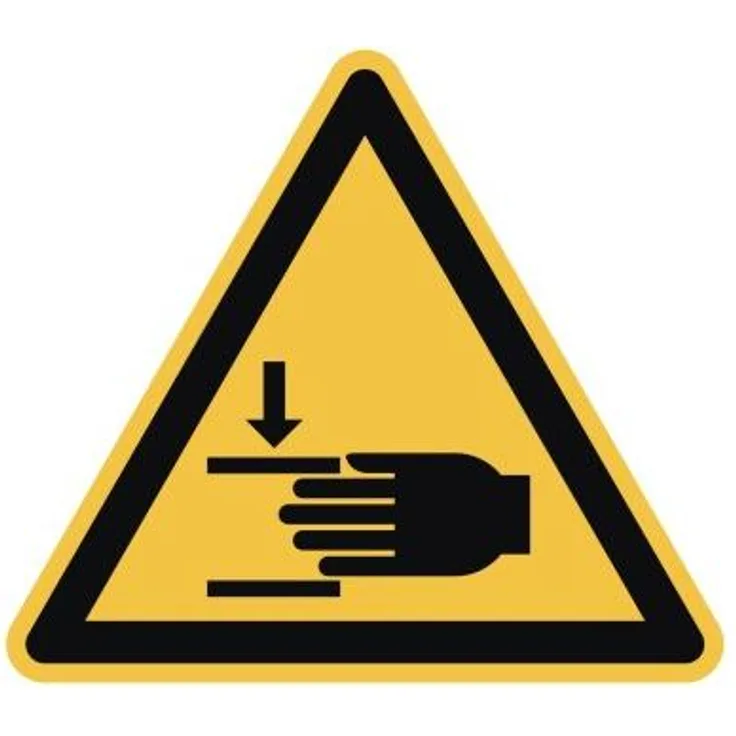 Neutralware Hinweisschild 20x20 cm (BxH) Warnung vor Handverletzungen Hart-PVC