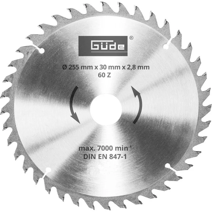 Güde Holzsägeblatt HM 255x30x60Z - 55263