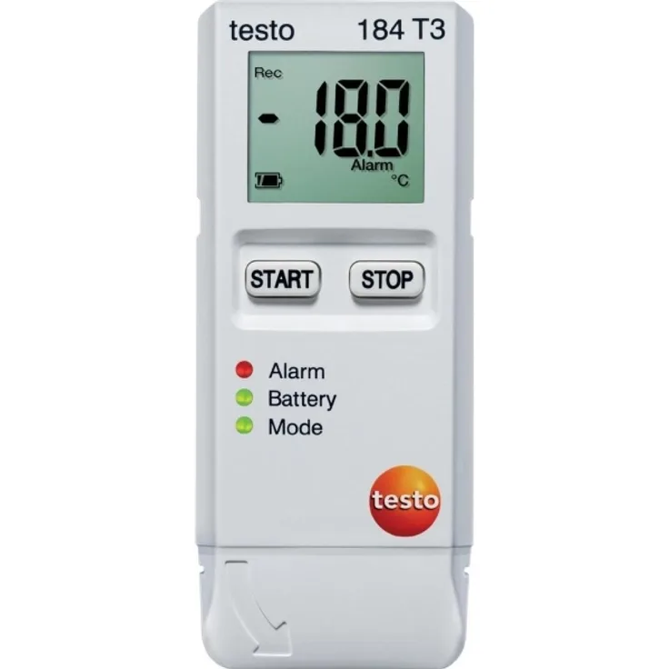 Testo 184 T3 Temperatur-Datenlogger Messgröße Temperatur -35 bis +70°C