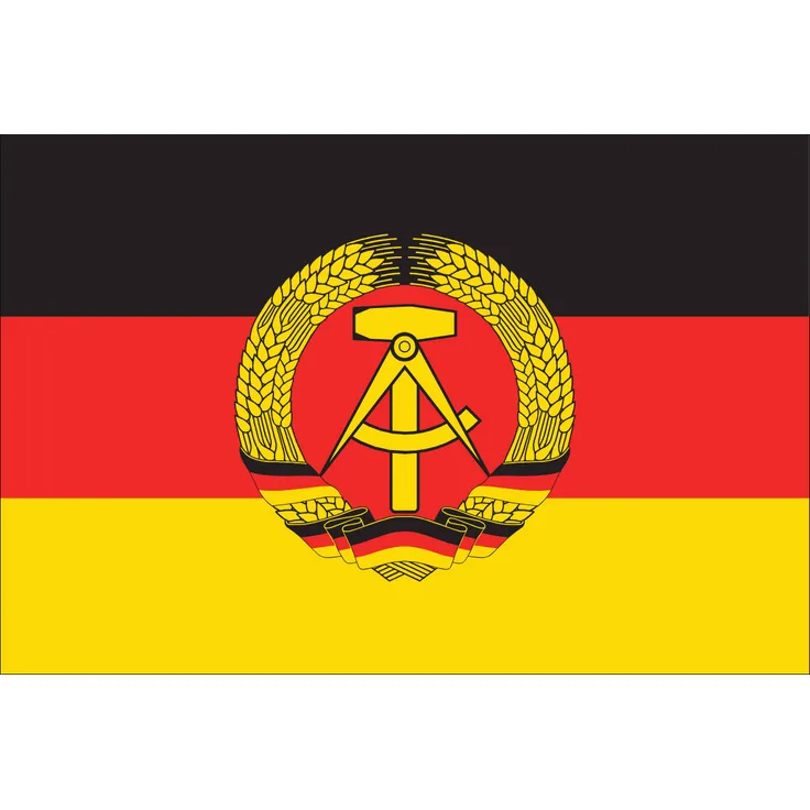 Flagge DDR 80 g/m² ca. 60 x 90 cm