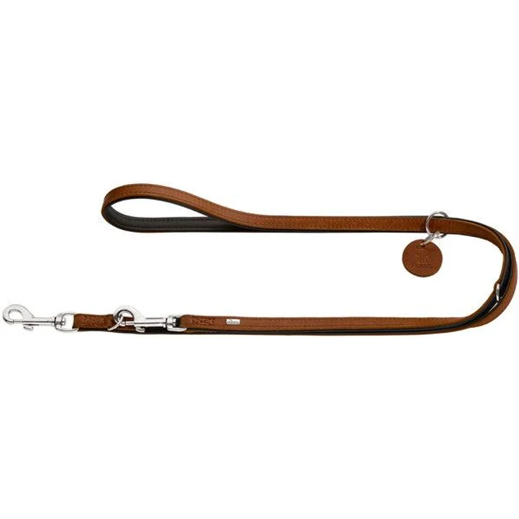 Hunter Hunde-Leine verstellbar cognac 16-200 – Bild 1