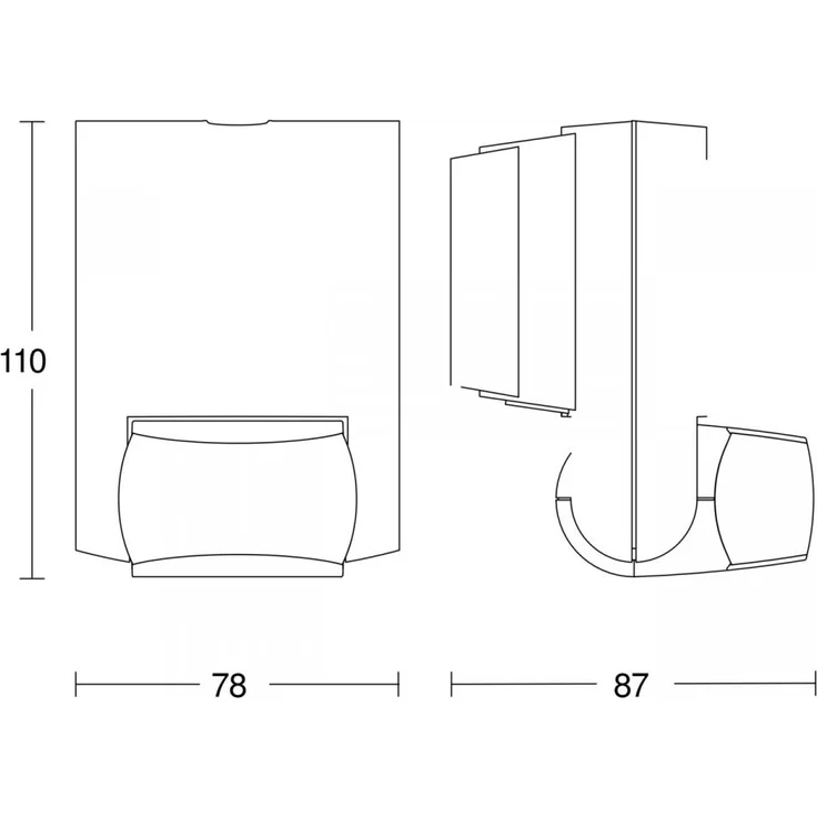 Steinel Bewegungsmelder IS 130-2 weiß, Infrarot-Sensor, 130° Erfassungswinkel, 12m Reichweite, Innen- und Außenbereich, IP44 – Bild 3