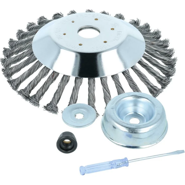 vhbw Unkrauthacke für Freischneider Texas CG430B, CG330, CG260, BC320, BC300, robuste Metallkonstruktion, effektive Unkrautentfernung, silber