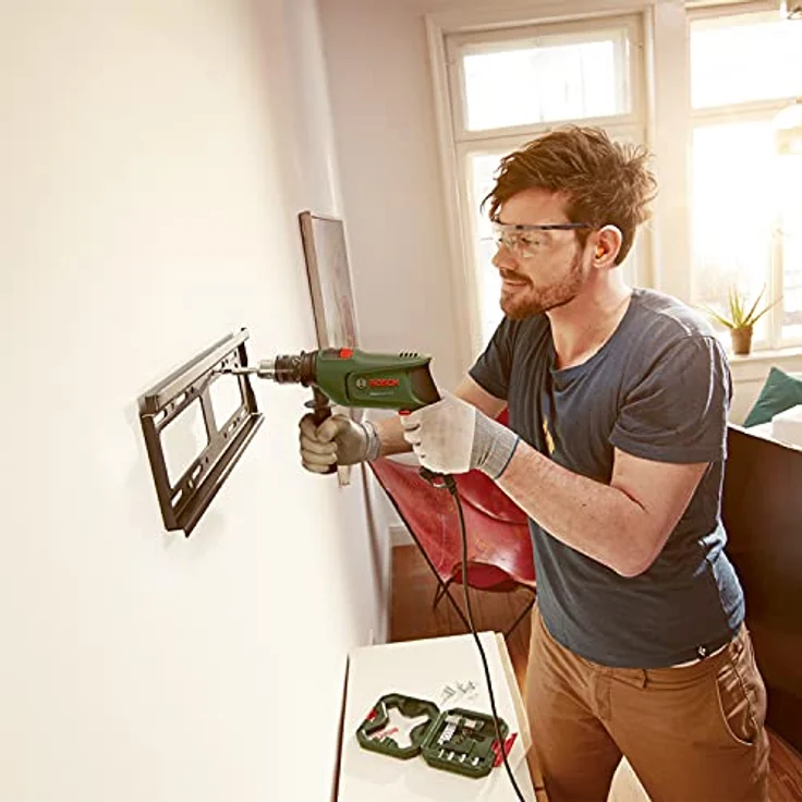Bosch EasyImpact 570, Schlagbohrmaschine mit 570 W, 1,7 kg, ideal für Mauerwerk und Holz – Bild 2