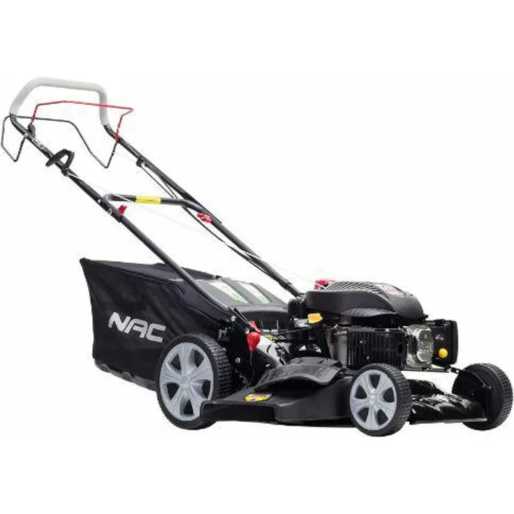 NAC LS46-146, Benzin-Rasenmäher mit 40 cm Schnittbreite und 146cc Verbrennungsantrieb, weiß