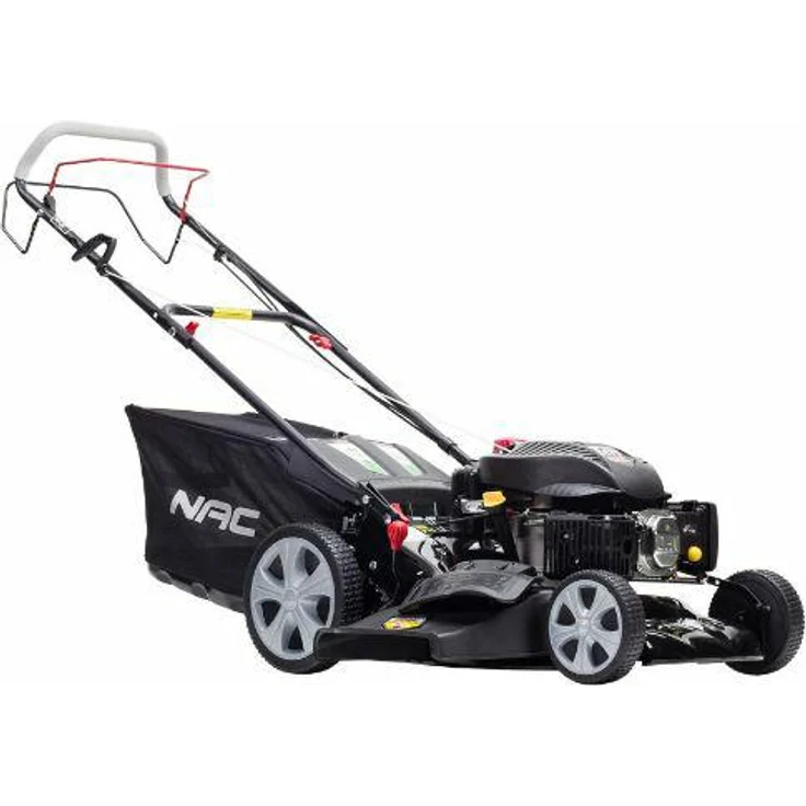NAC LS46-146, Benzin-Rasenmäher mit 40 cm Schnittbreite und 146cc Verbrennungsantrieb, weiß