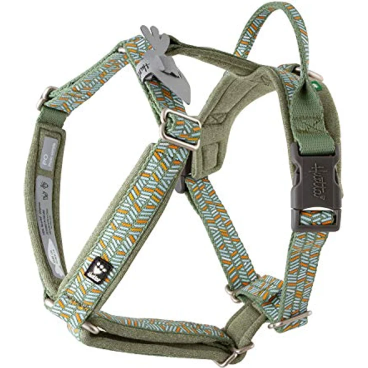 Hurtta Razzle Dazzle Y-valjas Hundegeschirr und Leinen, 35 - 45 cm, für Hundesport – Bild 1