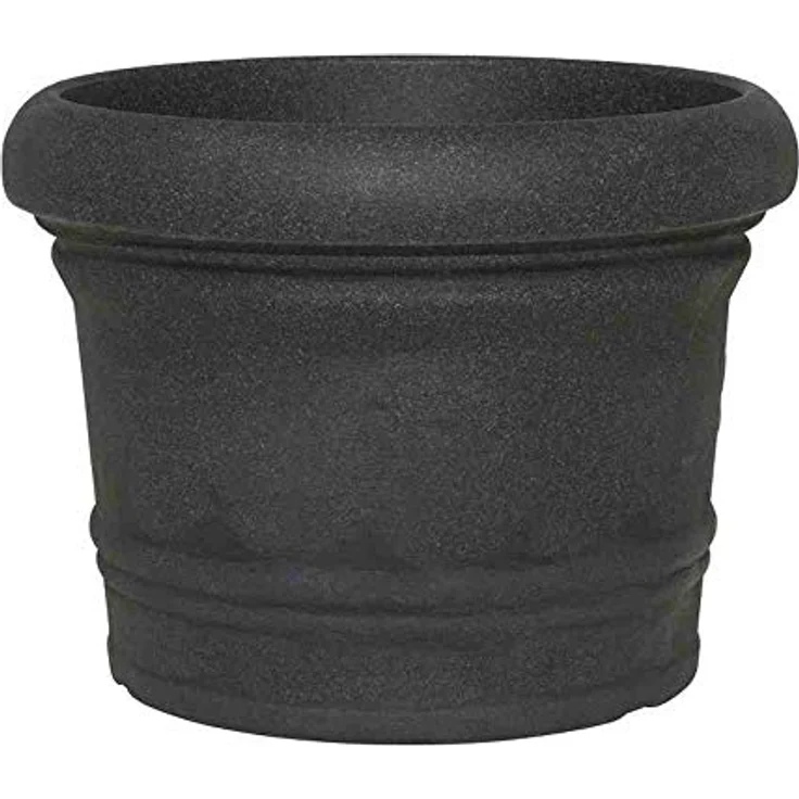 Siena Garden Gefäß Norah 70 schwarz granitit Ø 70x52 cm