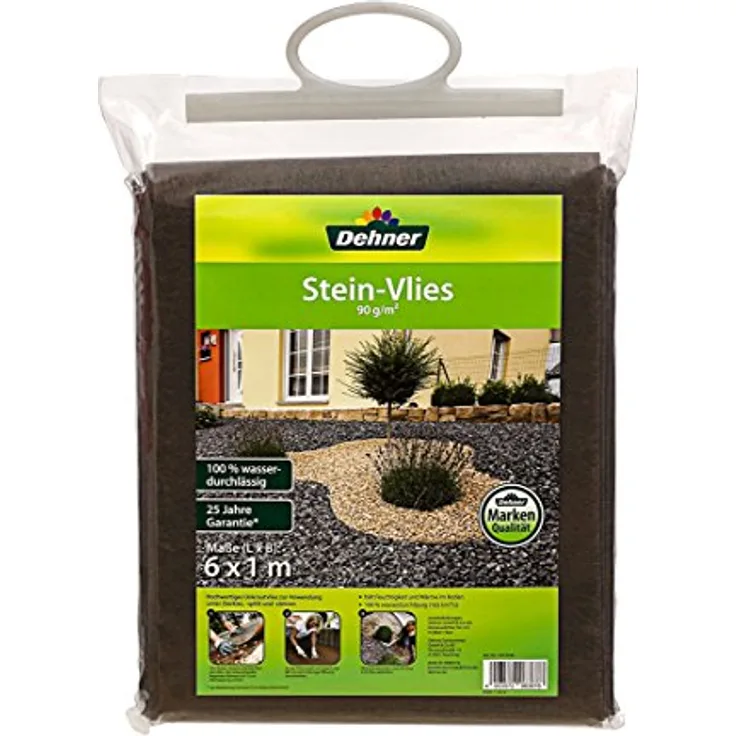 Dehner Stein-Vlies, wasserdurchlässig, braun, 600 x 100 x 1 cm