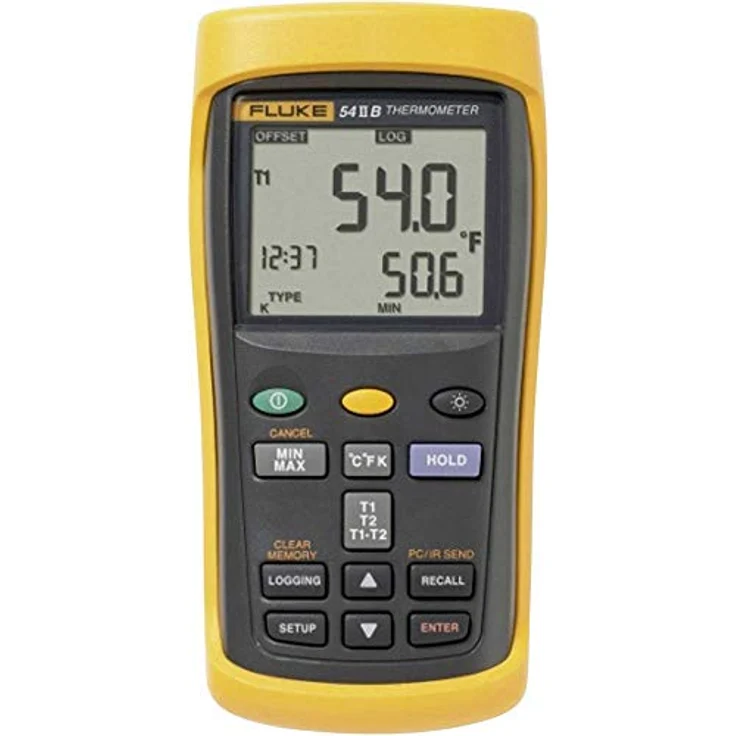 Fluke 53-2 50 B HZ Temperatur-Messgeraet -250 - +1767 °C Fuehler-Typ E, J, K, N, R, S, T – Bild 1